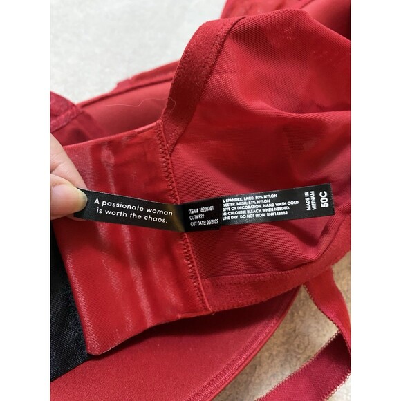 Torrid Red Lace Bra - Picture 3 of 4